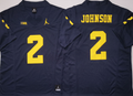 Michigan Wolverines Blue #2 JOHNSON Stitched Jersey