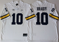Michigan Wolverines White #10 BRADY Stitched Jersey