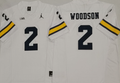 Michigan Wolverines White #2 WOODSON Stitched Jersey