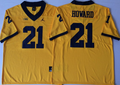 Michigan Wolverines Yellow #21 HOWARD Stitched Jersey