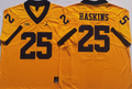 Michigan Wolverines Yellow #25 HASKINS Stitched Jersey