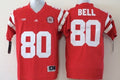 Nebraska Huskers #80 Bell Red Stitched Jersey