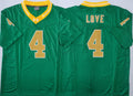 Norte Dame Fighting Irish Green #4 LOVE Stitched Jersey