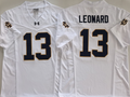 Norte Dame Fighting Irish White #13 LEONARD Stitched Jersey