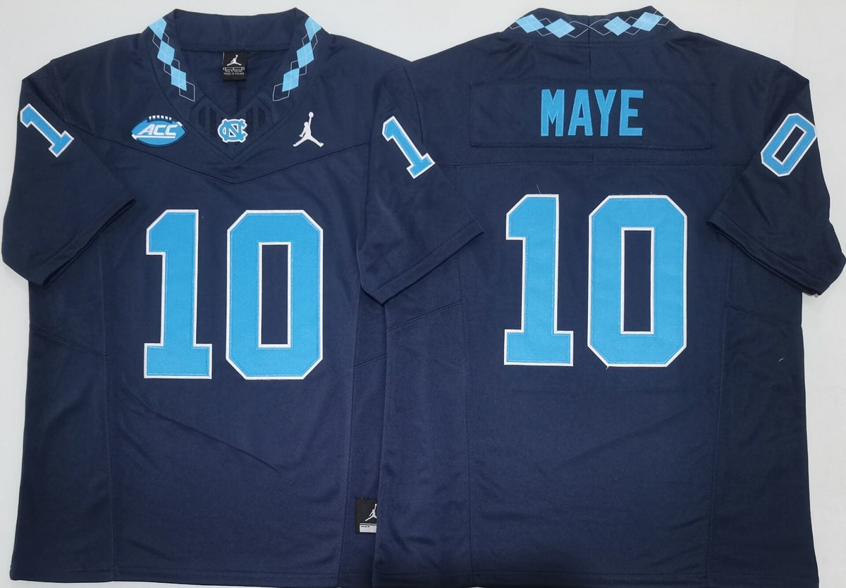 North Carolina Tar Heels Blue #10 MAYE Stitched Jersey