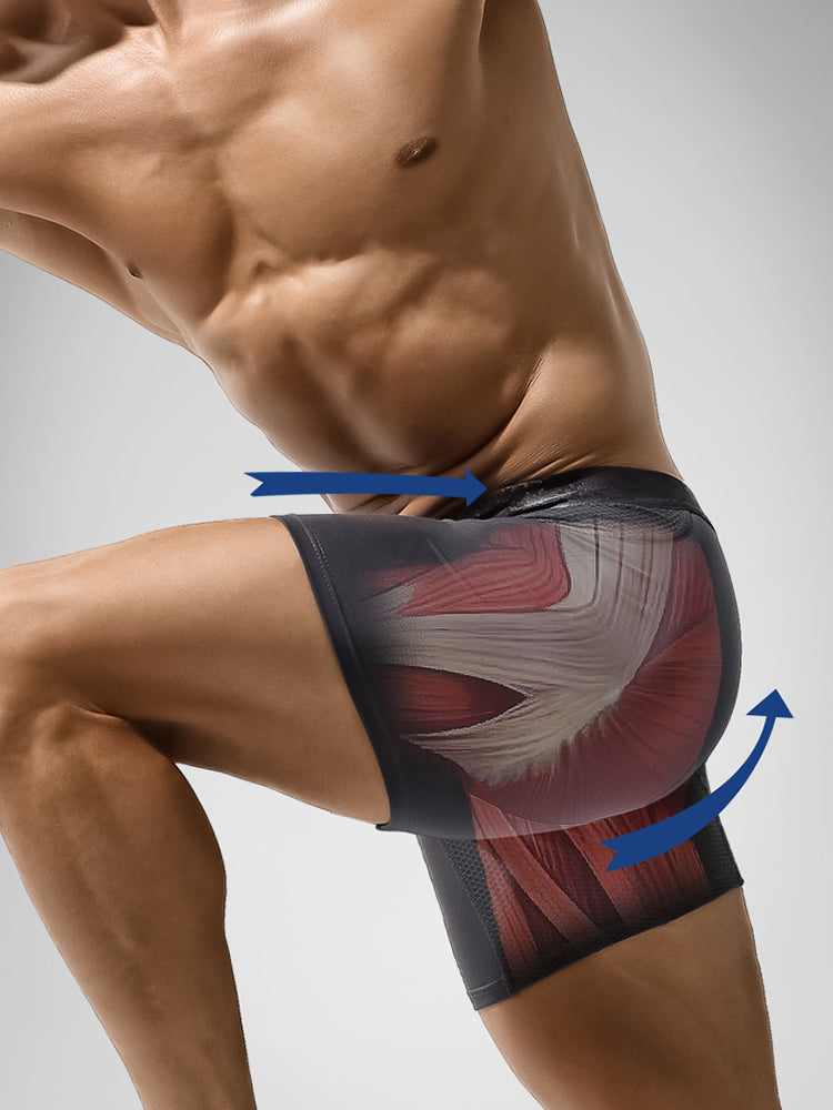 2-Pack Men's Performance Boxer Brief Athletic Underwear