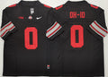 Ohio State Buckeyes Black #0 OH-IO Stitched Jersey