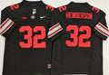 Ohio State Buckeyes Black #32 HENDERSON Stitched Jersey
