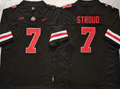 Ohio State Buckeyes Black #7 STROUD Stitched Jersey