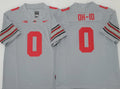 Ohio State Buckeyes GRAY #0 OH-IO Stitched Jersey