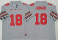 Ohio State Buckeyes GRAY #18 HOWARD Stitched Jersey