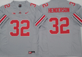 Ohio State Buckeyes GRAY #32 HENDERSON Stitched Jersey