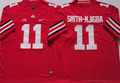 Ohio State Buckeyes Red #11 SMITH-NJIGBA Stitched Jersey