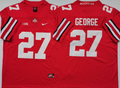 Ohio State Buckeyes Red #27 GEORGE Stitched Jersey