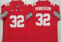 Ohio State Buckeyes Red #32 HENDERSON Stitched Jersey