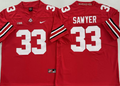 Ohio State Buckeyes Red #33 SAWYER Stitched Jersey