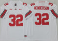 Ohio State Buckeyes White #32 HENDERSON Stitched Jersey