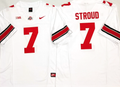 Ohio State Buckeyes White #7 STROUD Vapor F.U.S.E Stitched Jersey