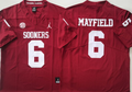 Oklahoma Sooners Red #6 MAYFIELD Stitched Jersey