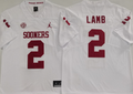 Oklahoma Sooners White #2 LAMB Stitched Jersey