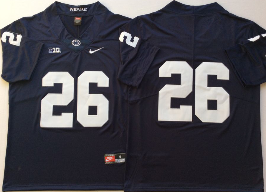 Penn State Nittany Lions Blue #26 BARKLEY Stitched Jersey