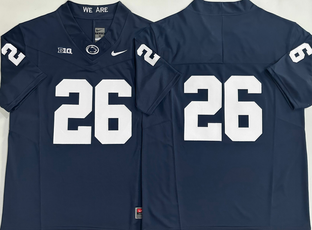 Penn State Nittany Lions Blue #26 Stitched Jersey