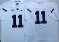Penn State Nittany Lions White #11 Stitched Jersey