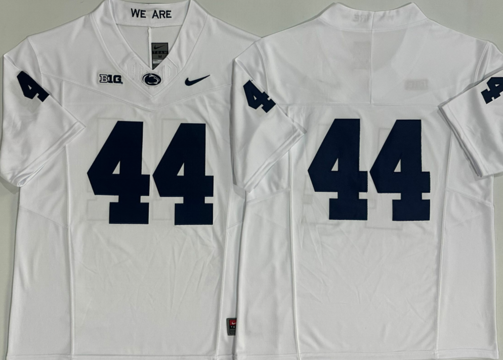Penn State Nittany Lions White #44 Stitched Jersey