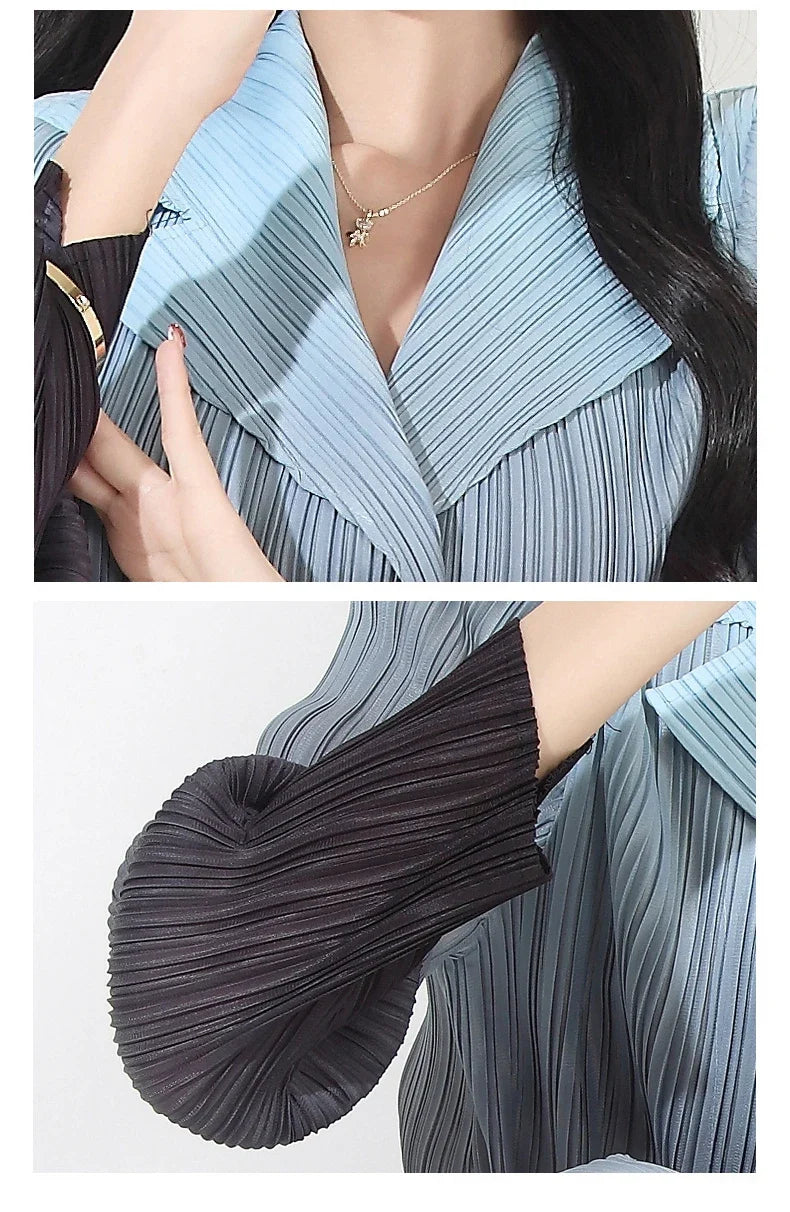 Luxe Pleated Cocktail Pants Suit
