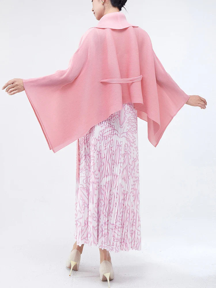 Elegant 2 Piece Pleated Skirt Outfit Set