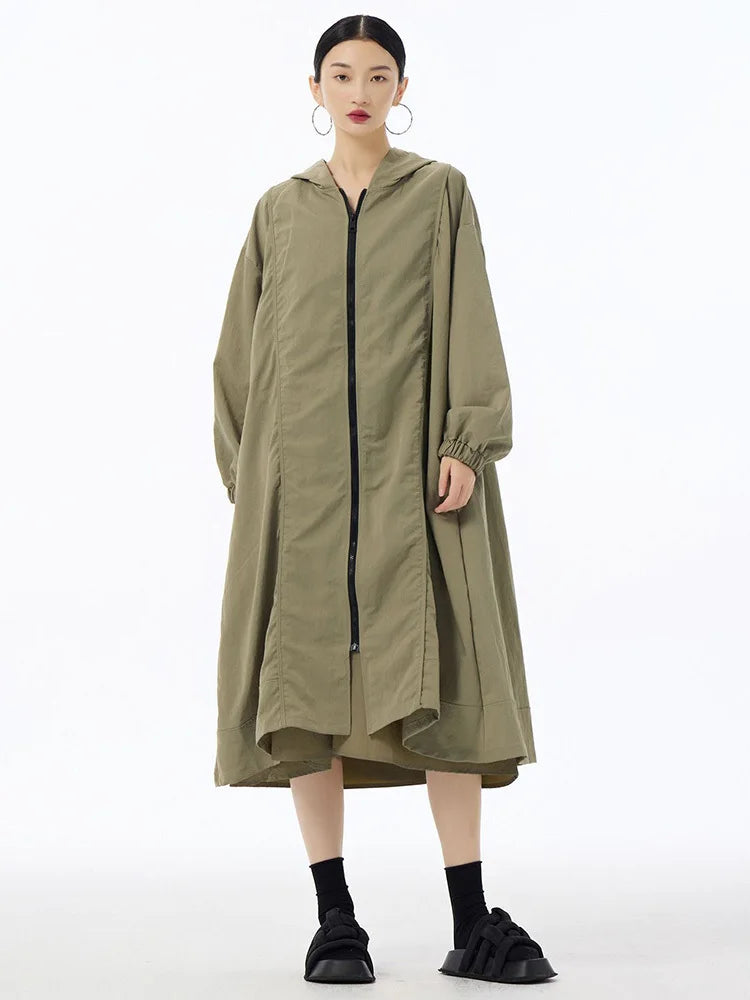 Everyday Oversized Hooded Long Coat