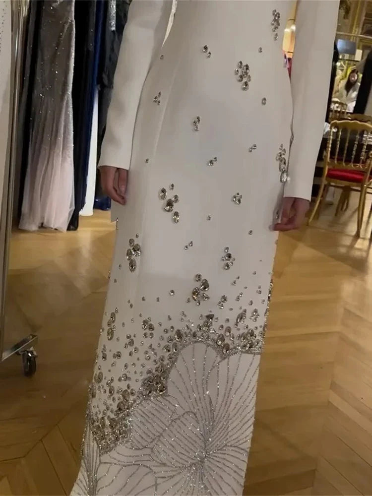 Luxury Crystal Maxi Gown