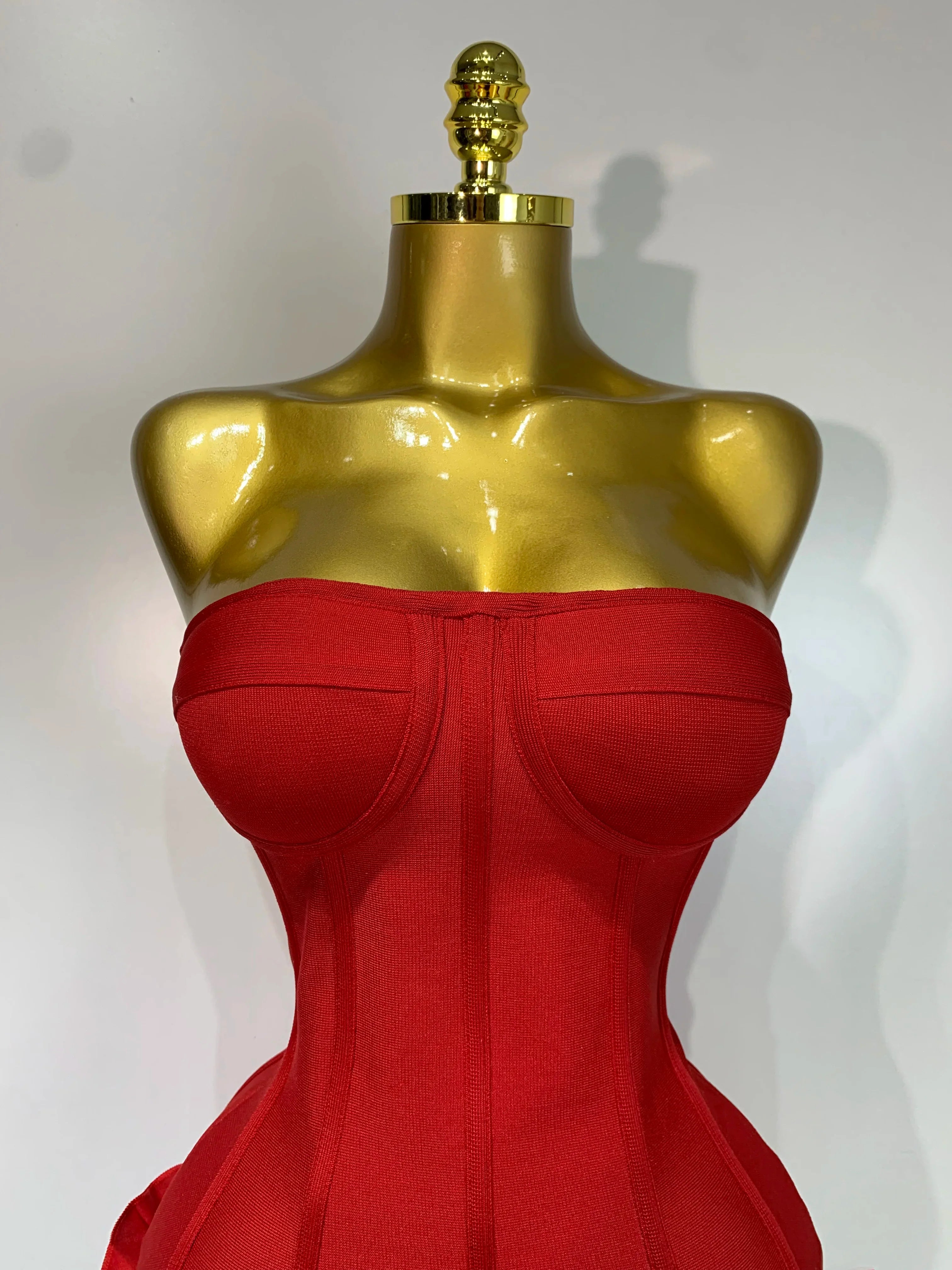Hourglass Flattering Strapless Corset Dress