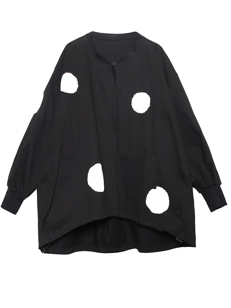 Luxe Oversized Polka Dot Jacket