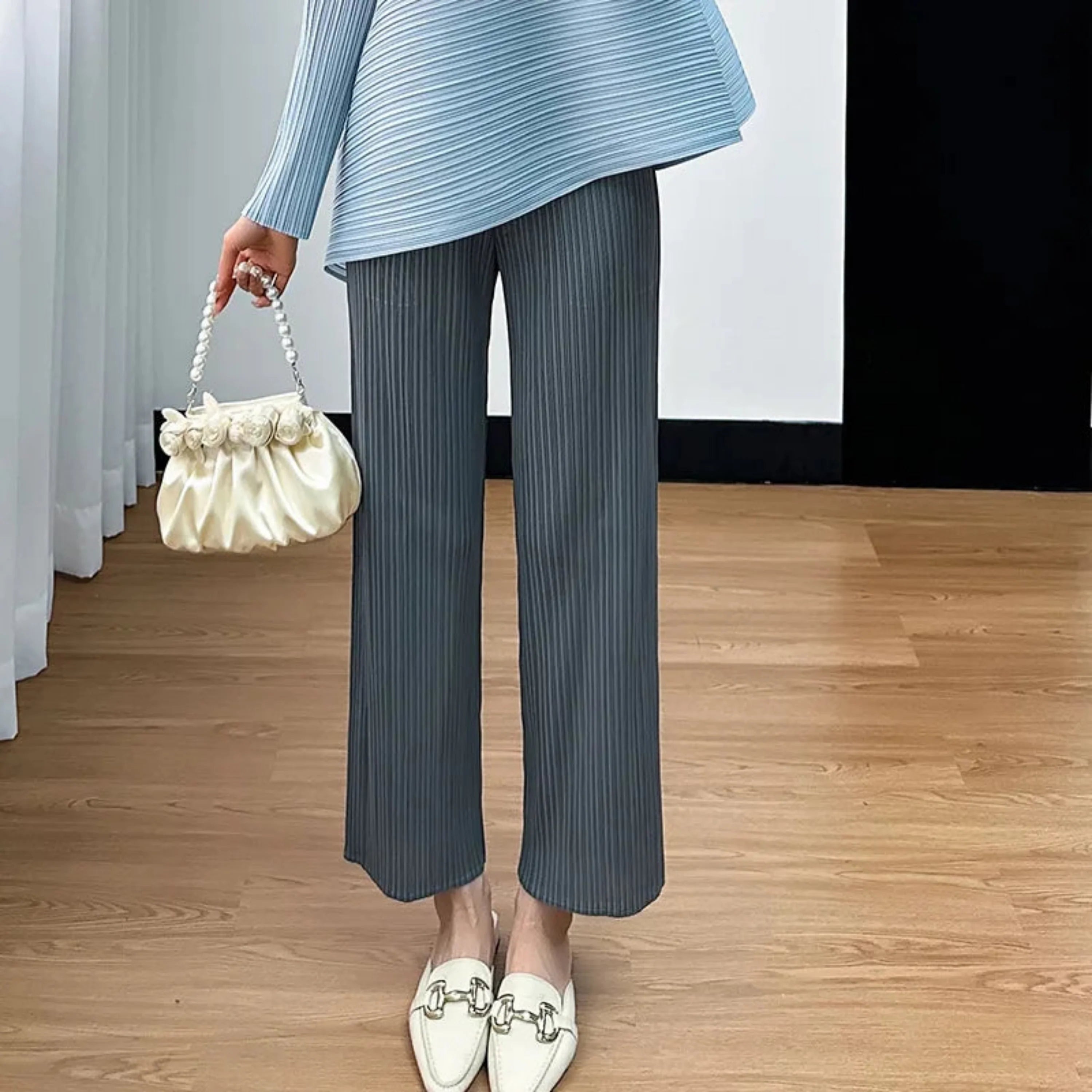 Casual Luxury Pleated Co-ord Set