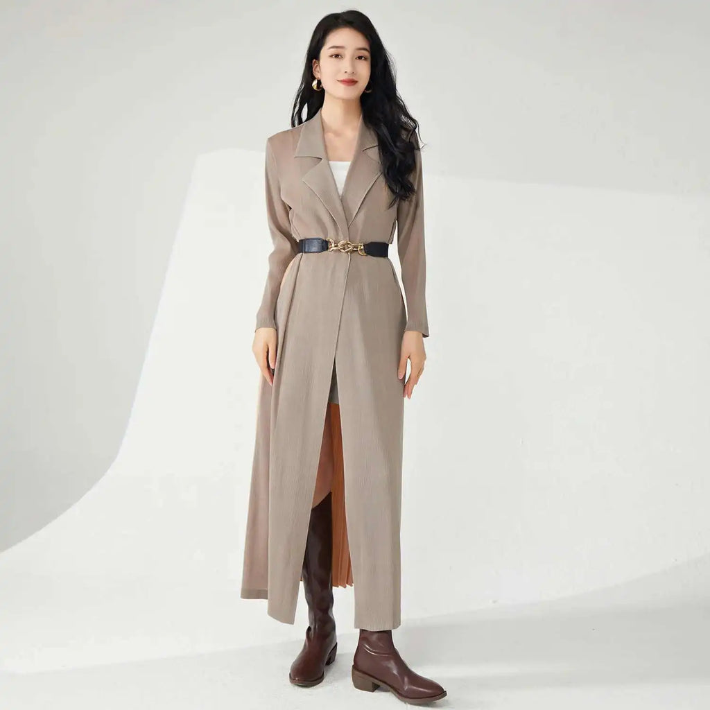 Japanese Pleat Casual Overcoat