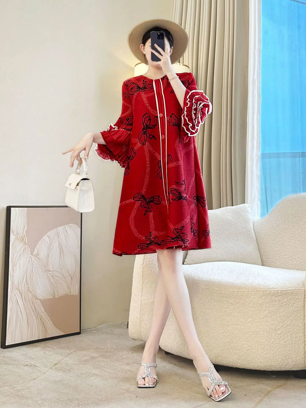 Truly Pleated Loose Fit Dress