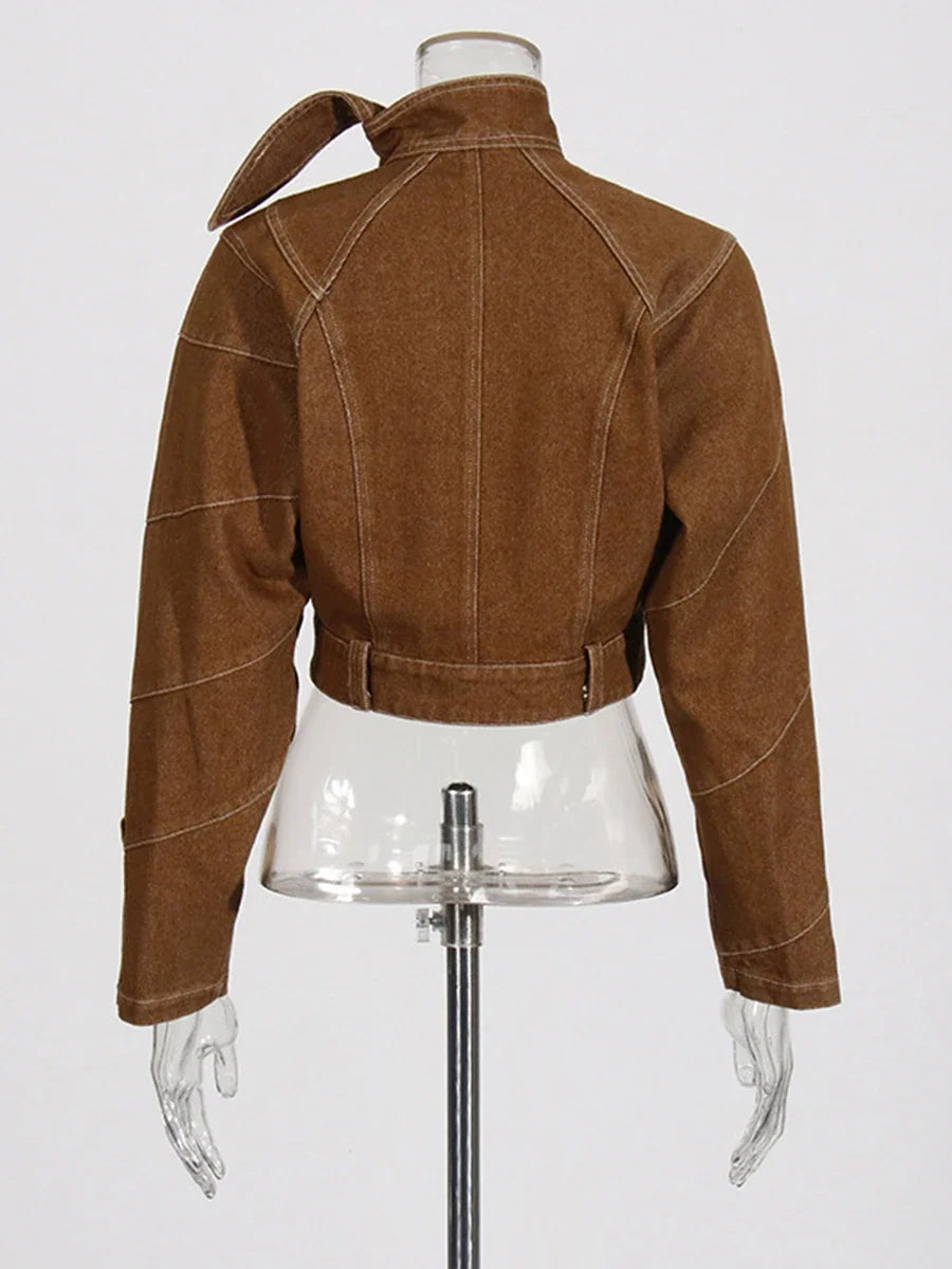 Couture 2-Piece Moto Denim Matching Set