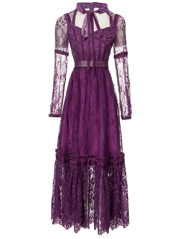 Luxury Lace Fit & Flare Dress
