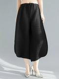 Luxe Japanese Plissé Pull On Trouser