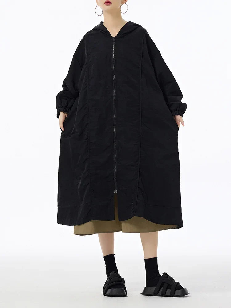 Everyday Oversized Hooded Long Coat