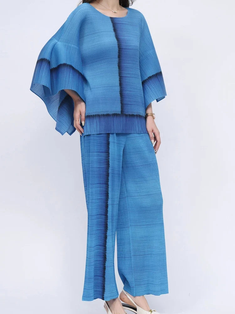Truly Flowy Pleats 2 Piece Suit
