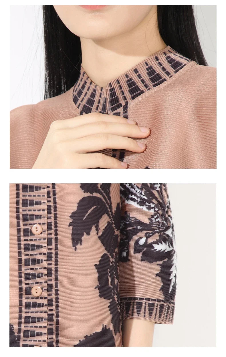Textured Pleated Knit Co-ord Set