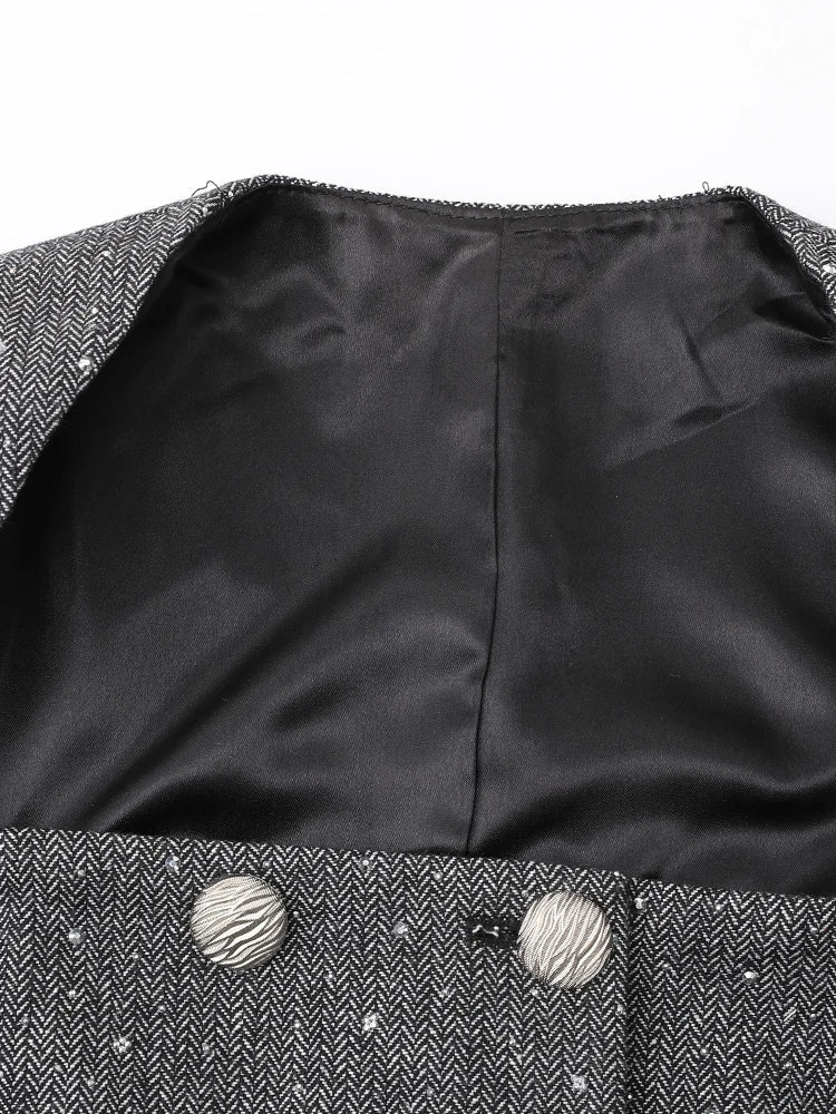 Luxury Tweed Top & Tulle Skirt Set