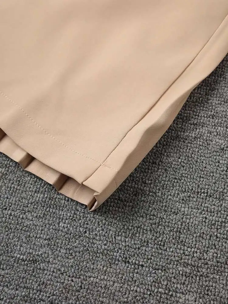 Luxury Pleated Trench Coat