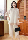 Luxury Lace Pleated Two-Piece