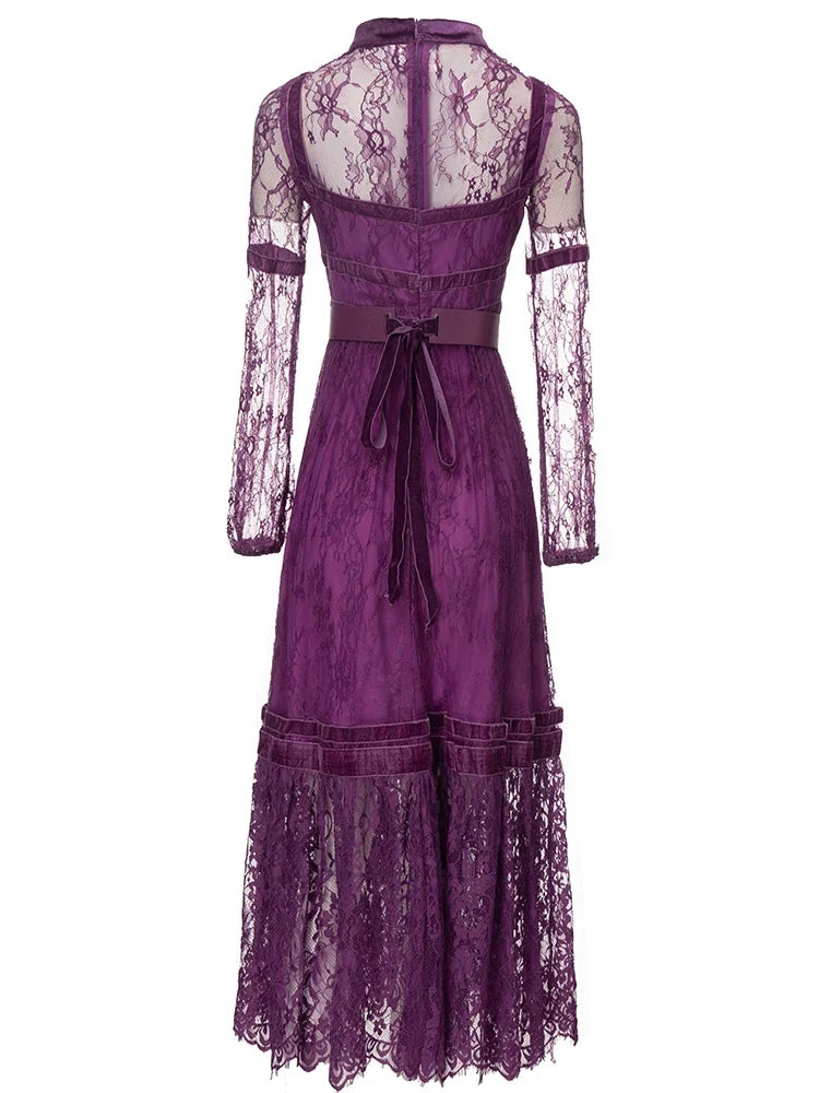 Luxury Lace Fit & Flare Dress