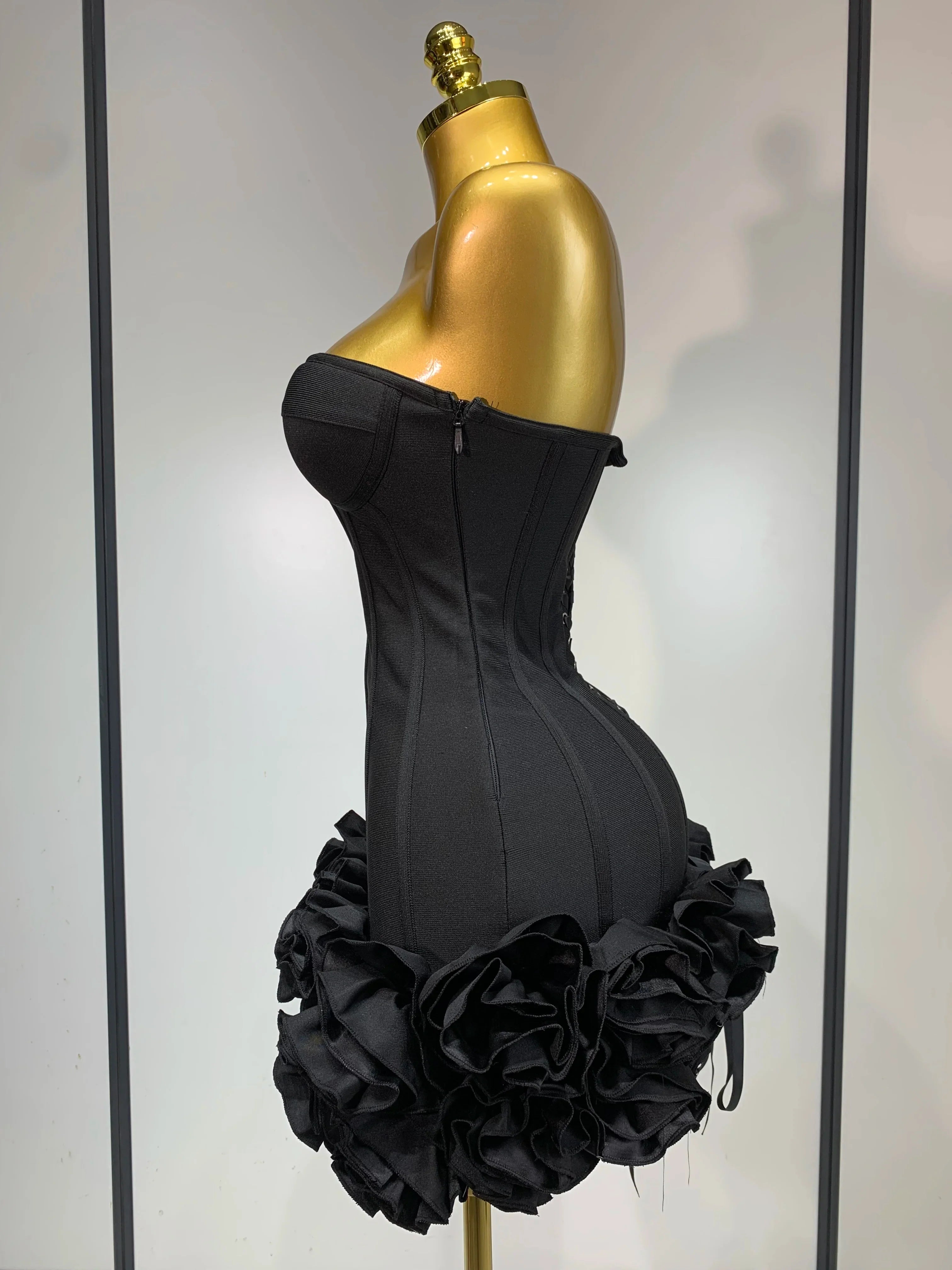 Hourglass Flattering Strapless Corset Dress
