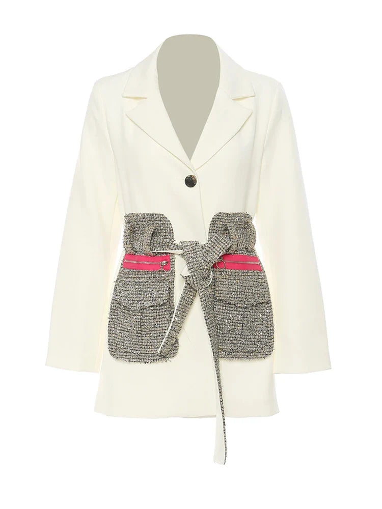 Women's Classic Tweed Pocket Blazer