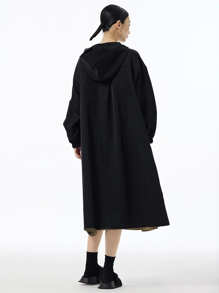 Everyday Oversized Hooded Long Coat